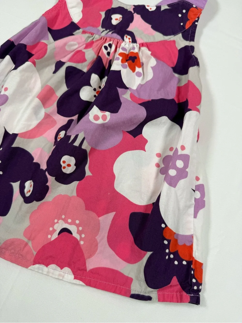 GYMBOREE Girls Floral Dress 5 Spring 1 2017 Sleeveless Cross Back Retro Cottage